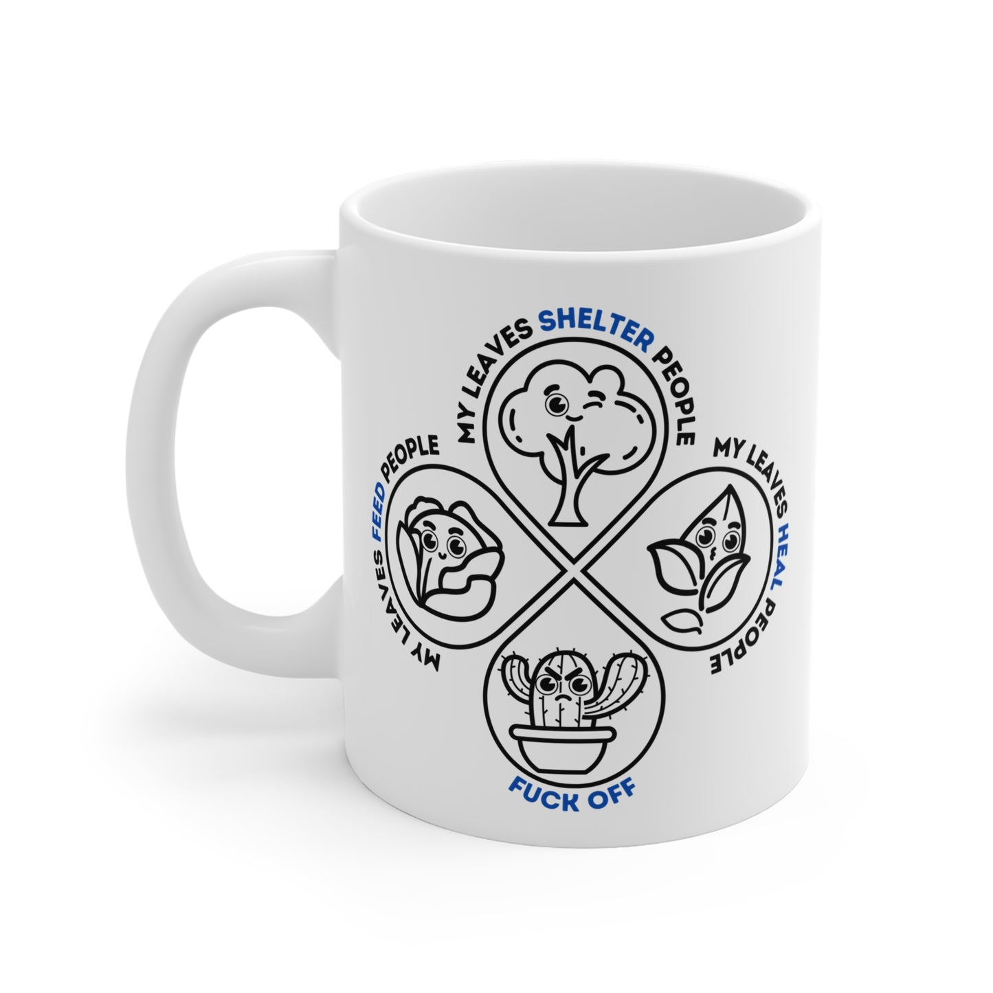 Leaf Me Alone - Mug [NATURE’S ATTITUDE IN STYLE]