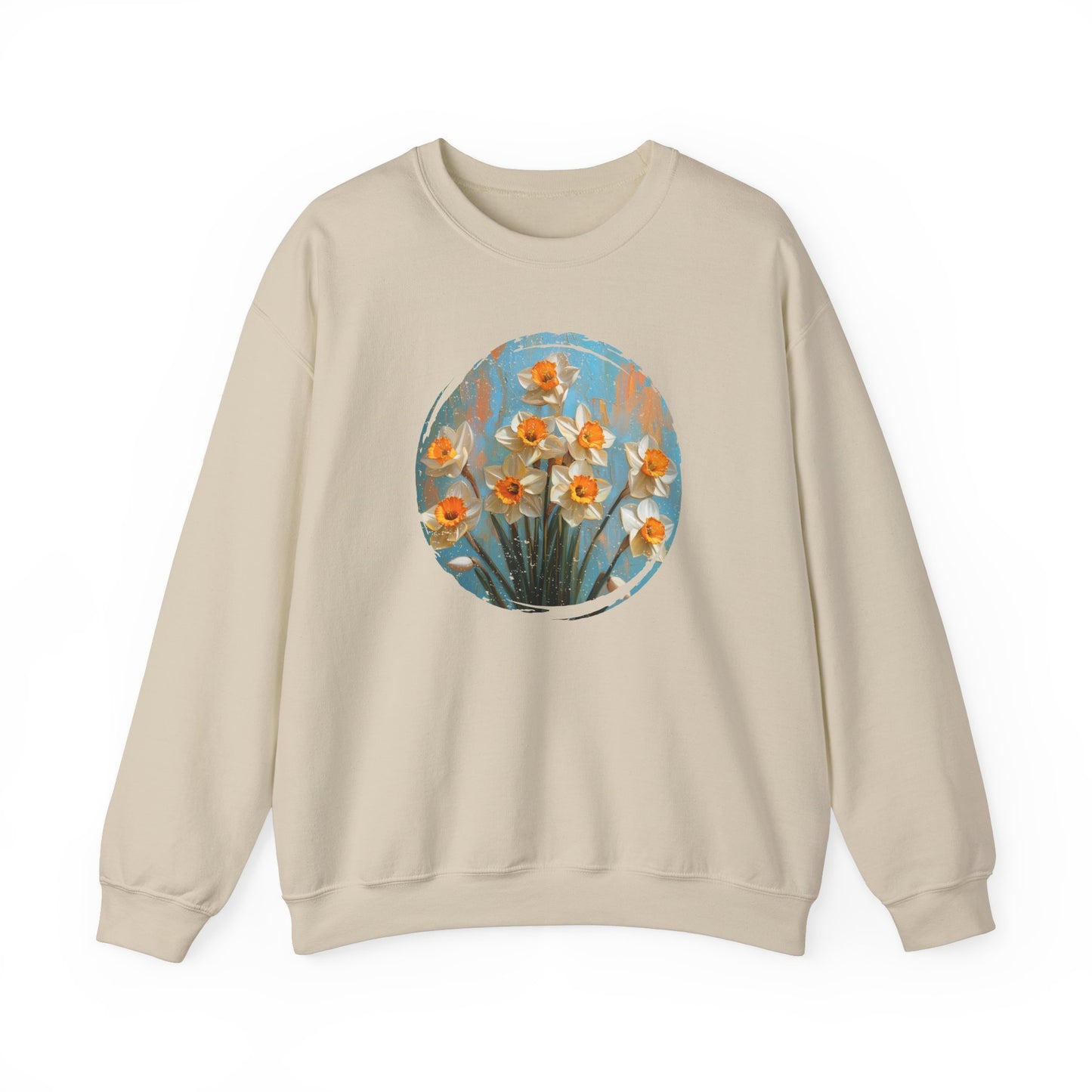 Vintage Bloom Daffodil - Sweatshirt [TIMELESS FLORAL ELEGANCE]
