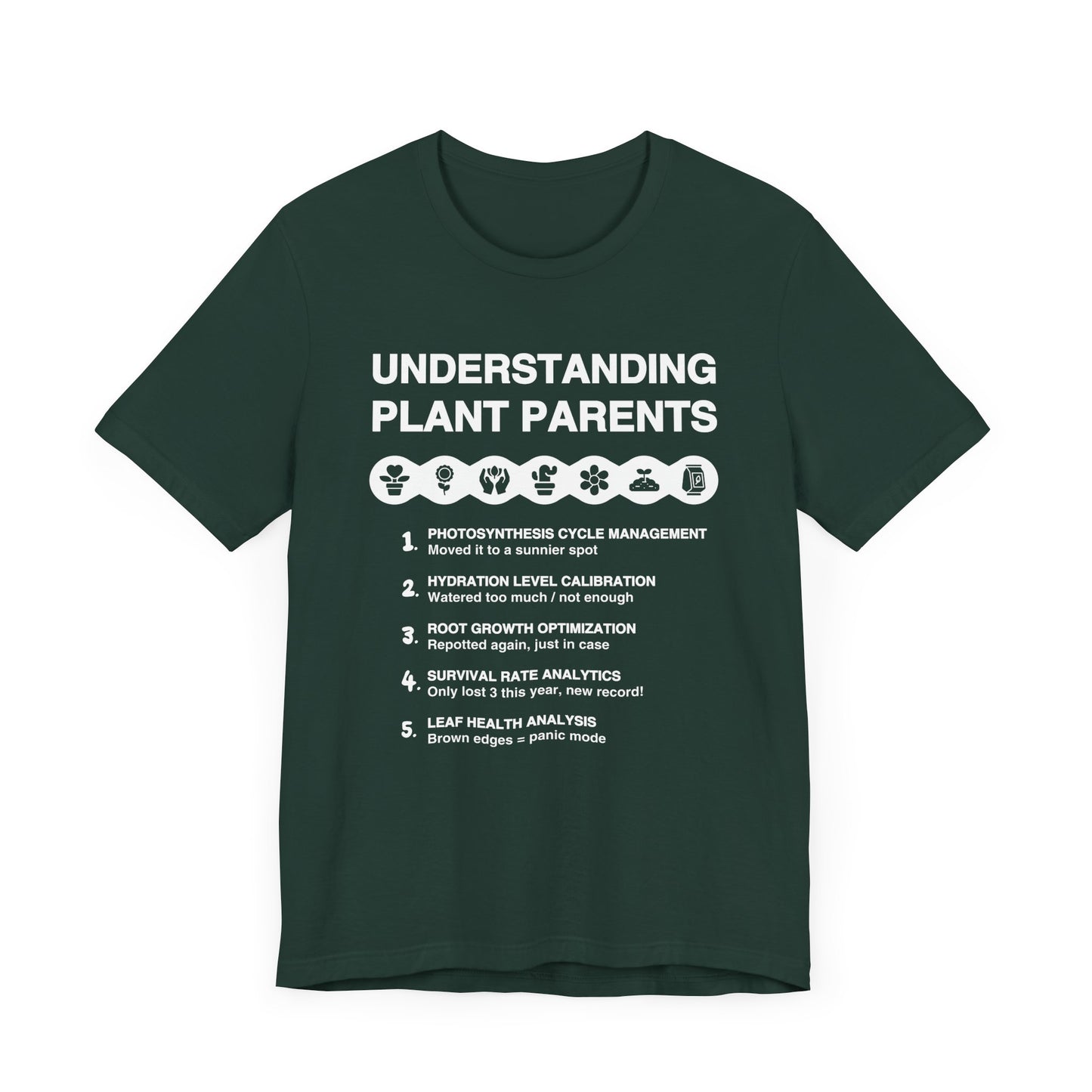 Understanding Plant Parents - Unisex T-Shirt [SCIENCE MEETS HOUSEPLANT CHAOS]