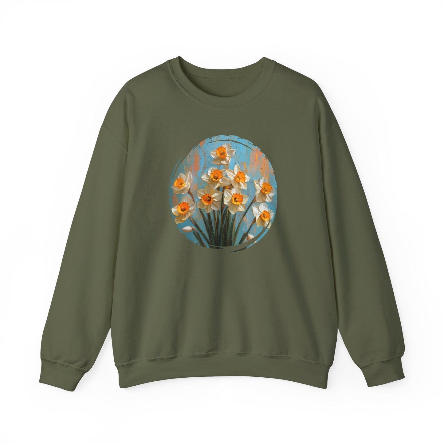 Vintage Bloom Daffodil - Sweatshirt [TIMELESS FLORAL ELEGANCE]