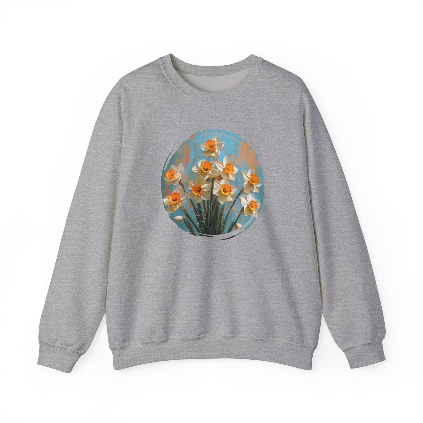 Vintage Bloom Daffodil - Sweatshirt [TIMELESS FLORAL ELEGANCE]