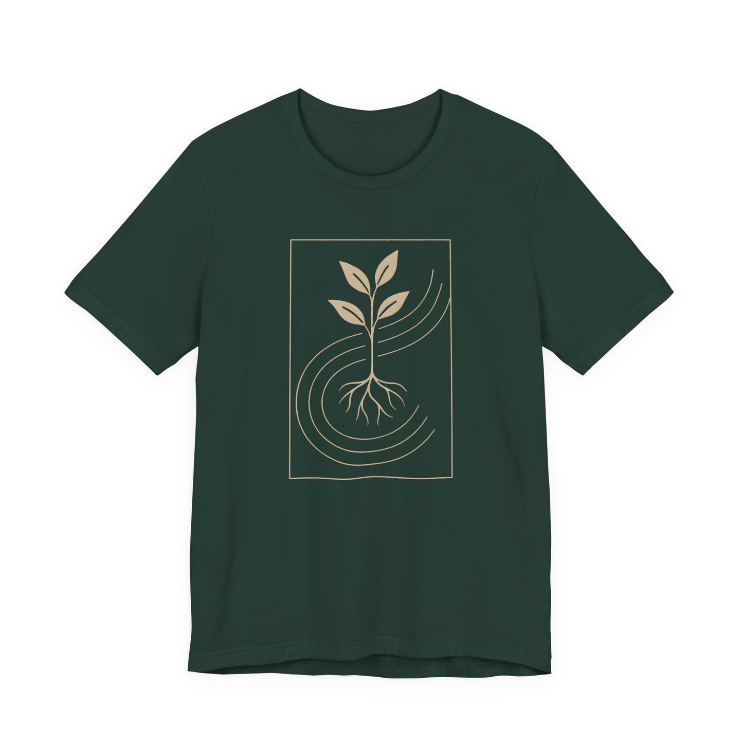 Rooted Harmony Botanical Art Shirt – Unisex T-Shirt [WEAR YOUR ROOTS]