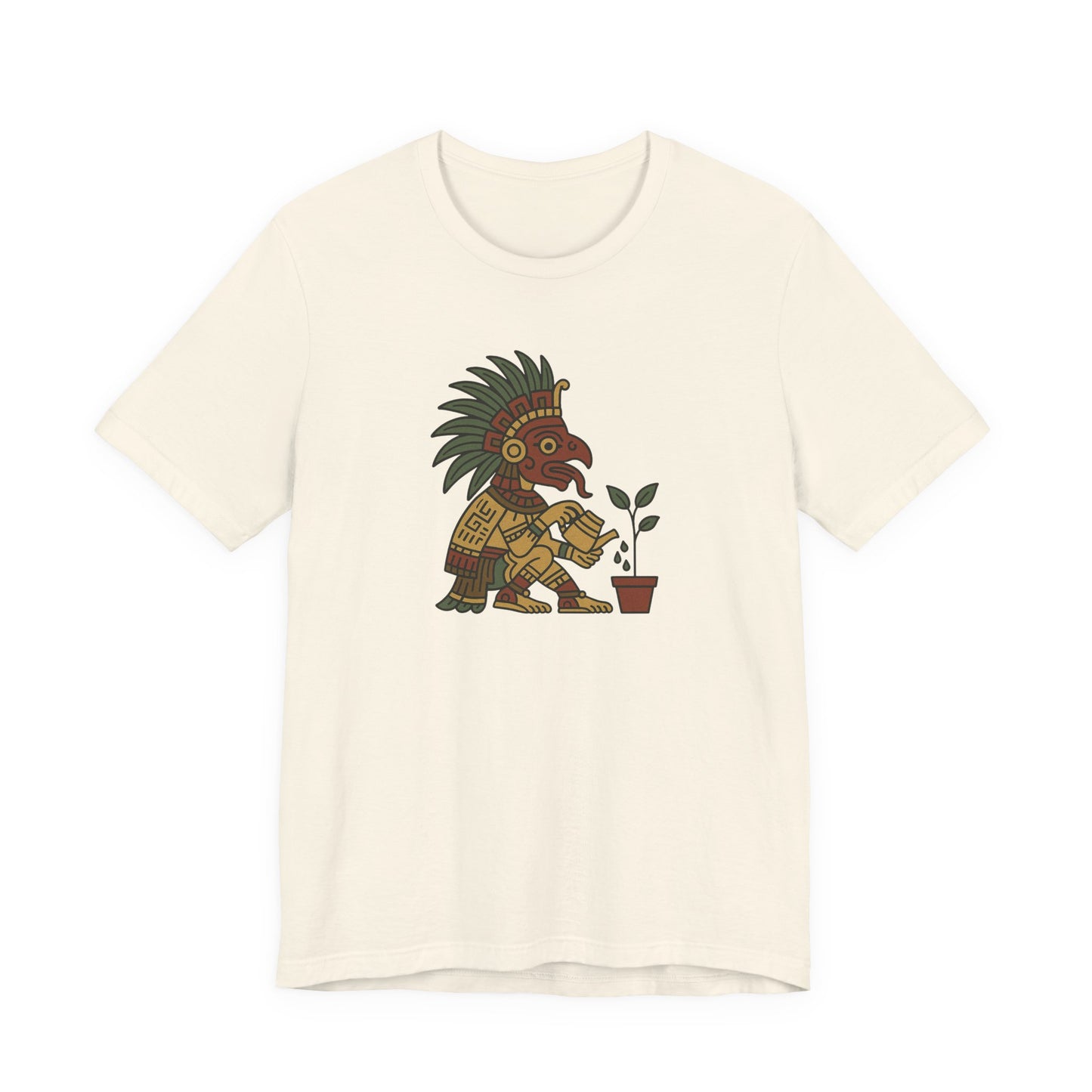 Aztec Warrior Gardener Tee – Unisex T-Shirt [NURTURE YOUR ROOTS]