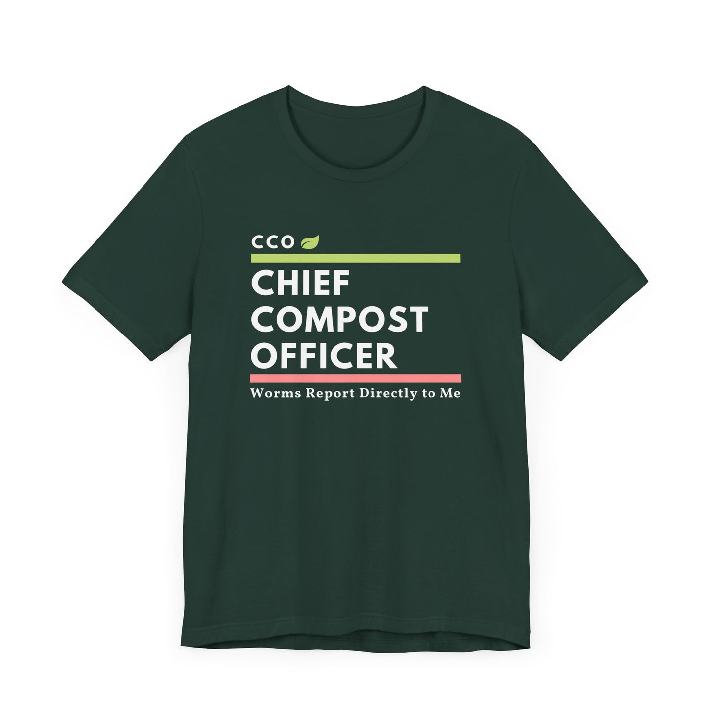 CCO Chief Compost Officer - Unisex T-Shirt [THE ULTIMATE BADGE OF GARDEN AUTHORITY!]