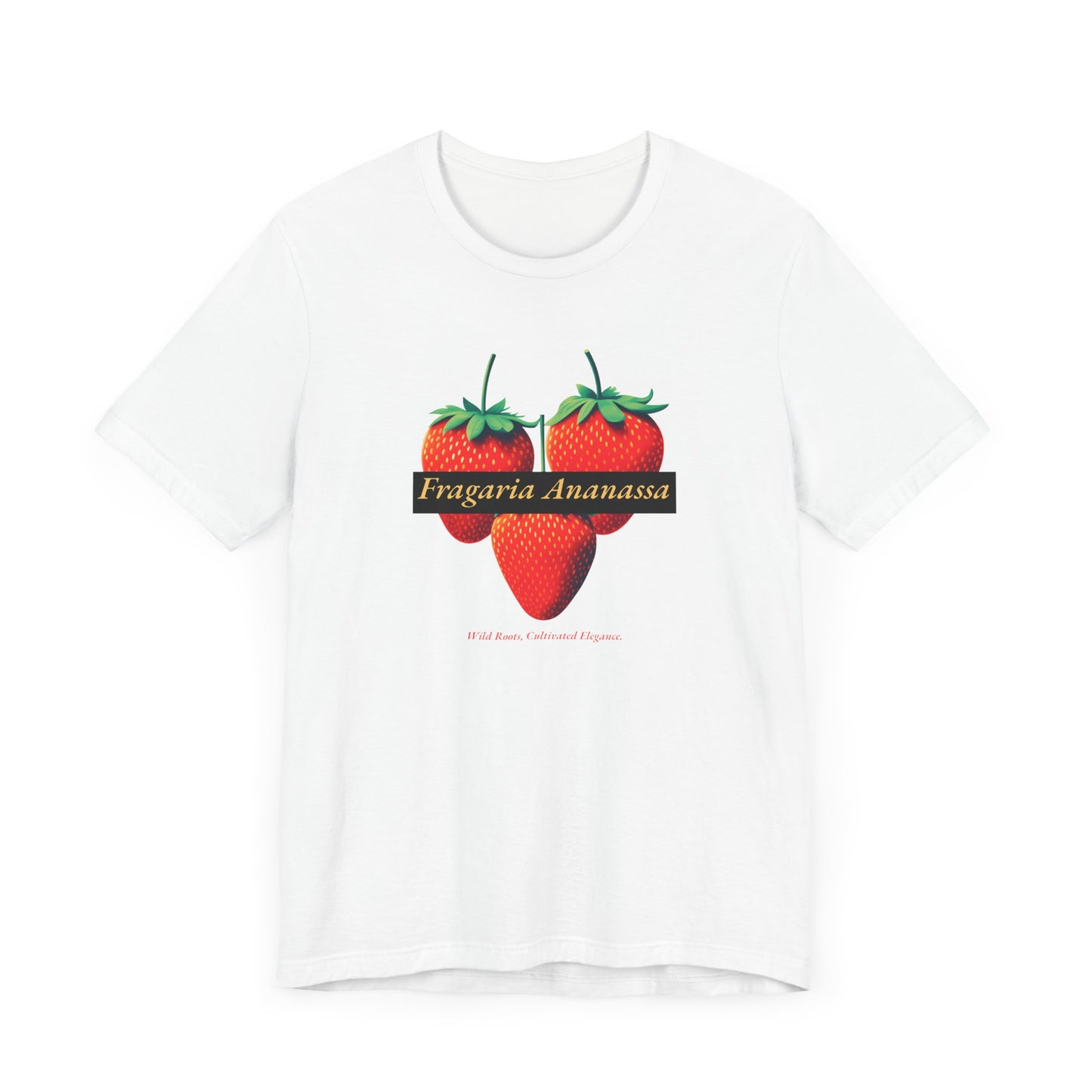 Fragaria Ananassa - T-Shirt [VINTAGE BOTANICAL CHARM]