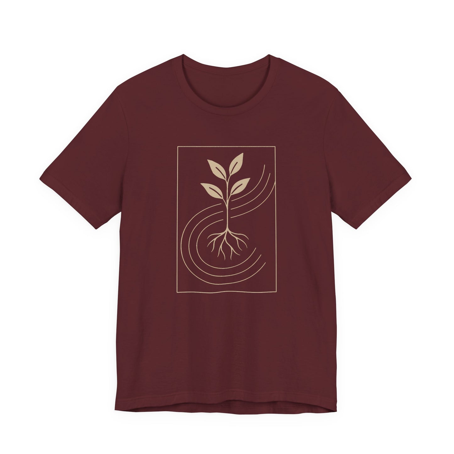 Rooted Harmony Botanical Art Shirt – Unisex T-Shirt [WEAR YOUR ROOTS]