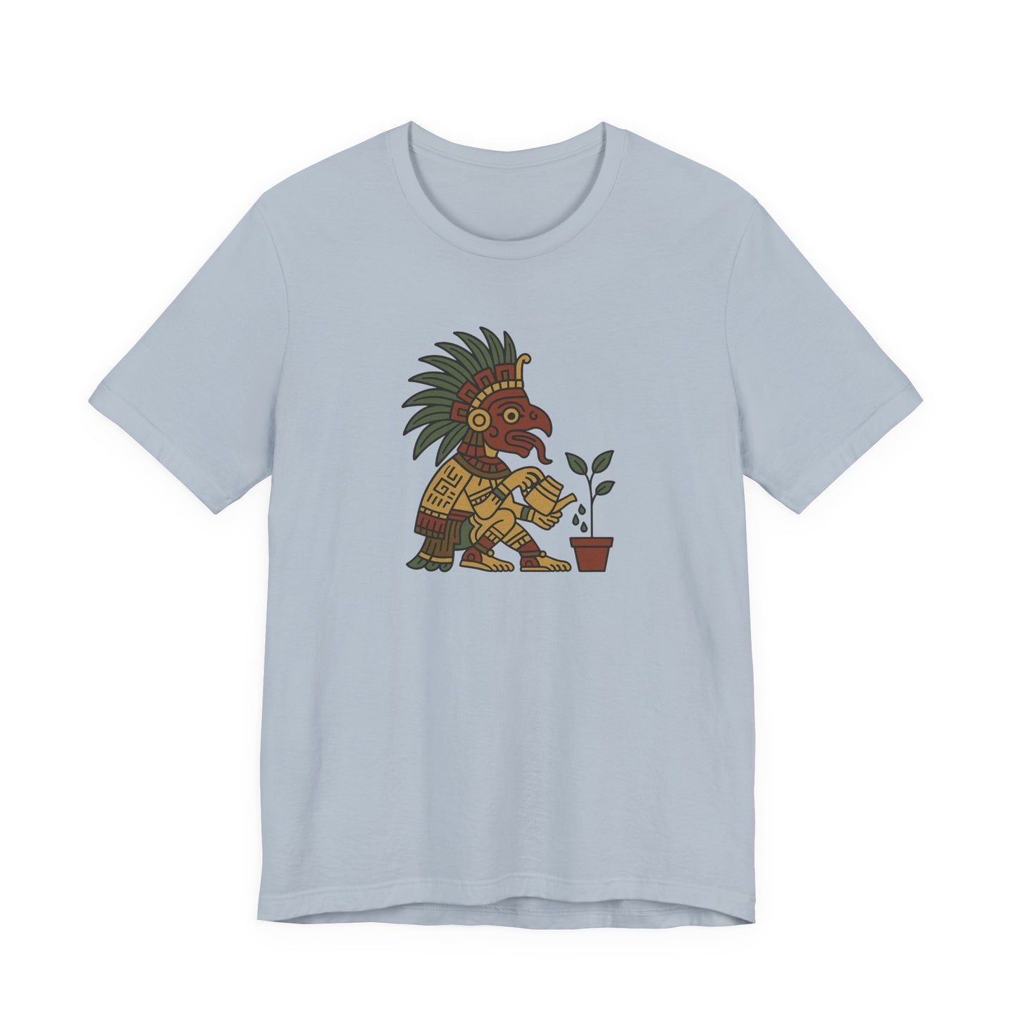 Aztec Warrior Gardener Tee – Unisex T-Shirt [NURTURE YOUR ROOTS]