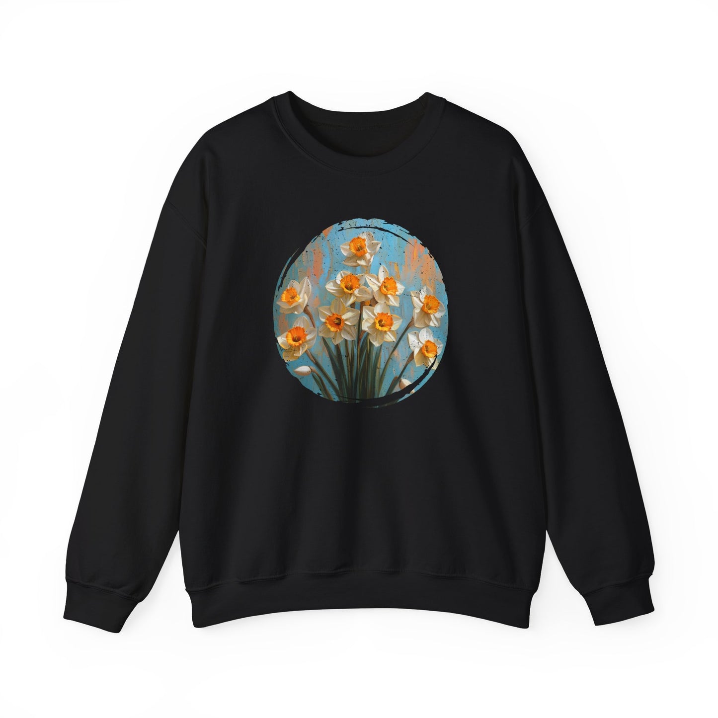 Vintage Bloom Daffodil - Sweatshirt [TIMELESS FLORAL ELEGANCE]