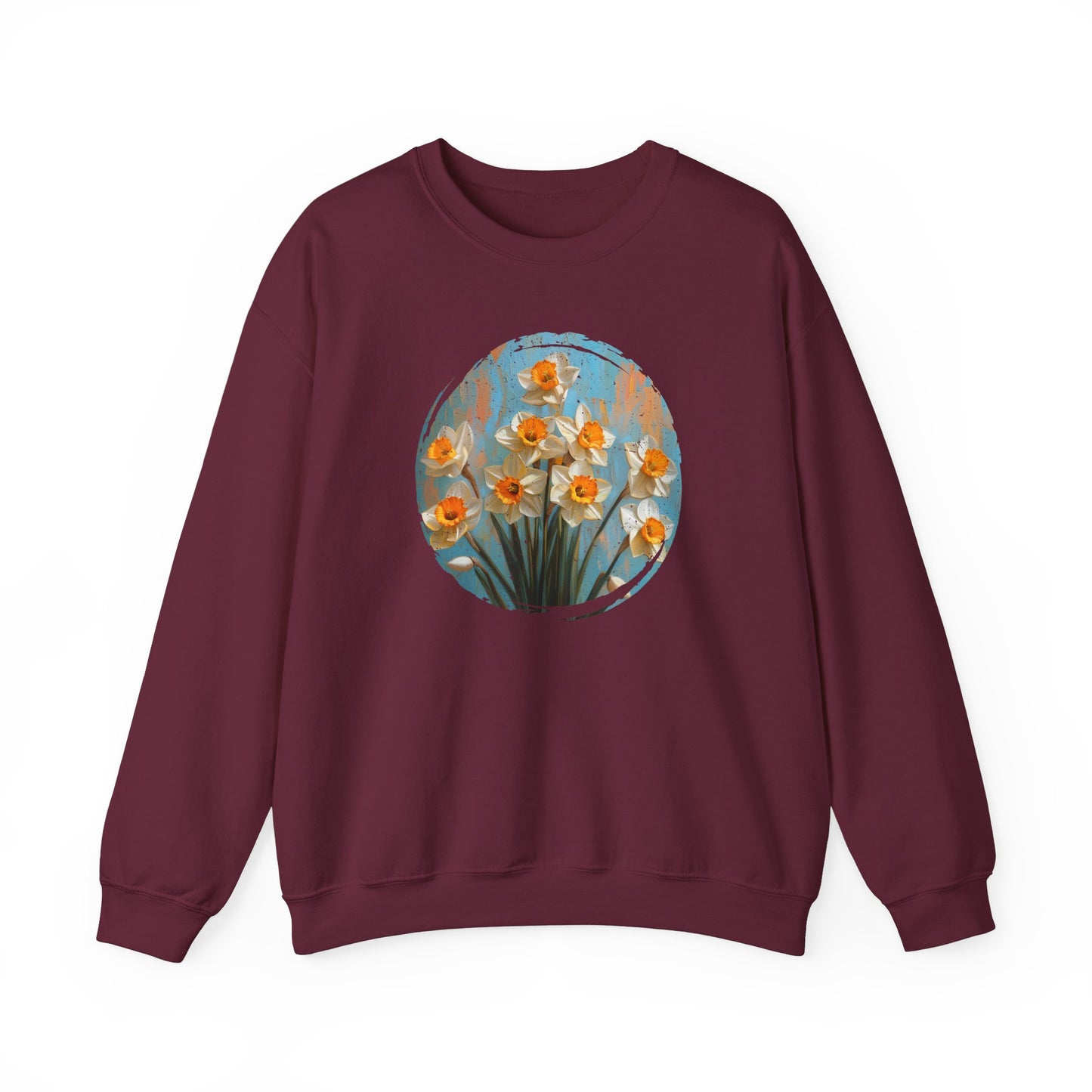 Vintage Bloom Daffodil - Sweatshirt [TIMELESS FLORAL ELEGANCE]