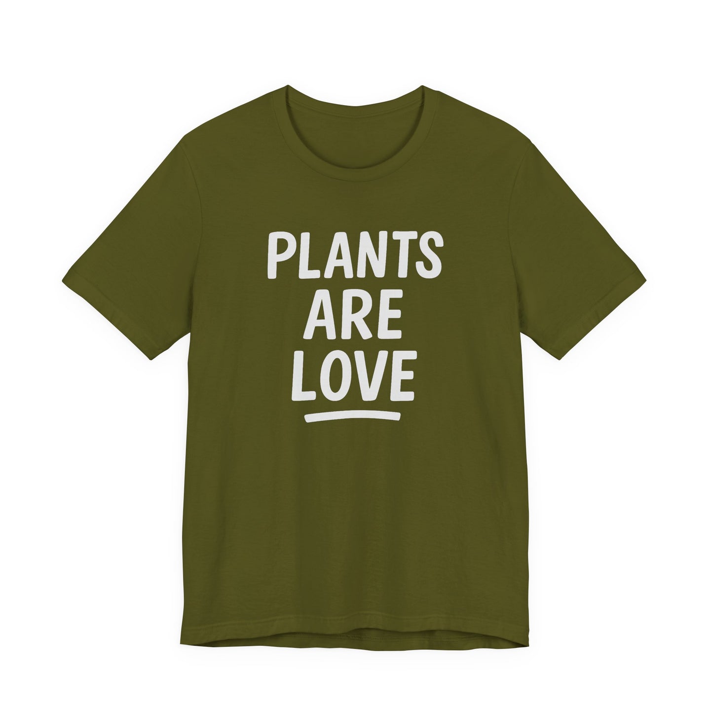 Plants Are Love – Unisex T-Shirt [Minimalist Botanical Statement]