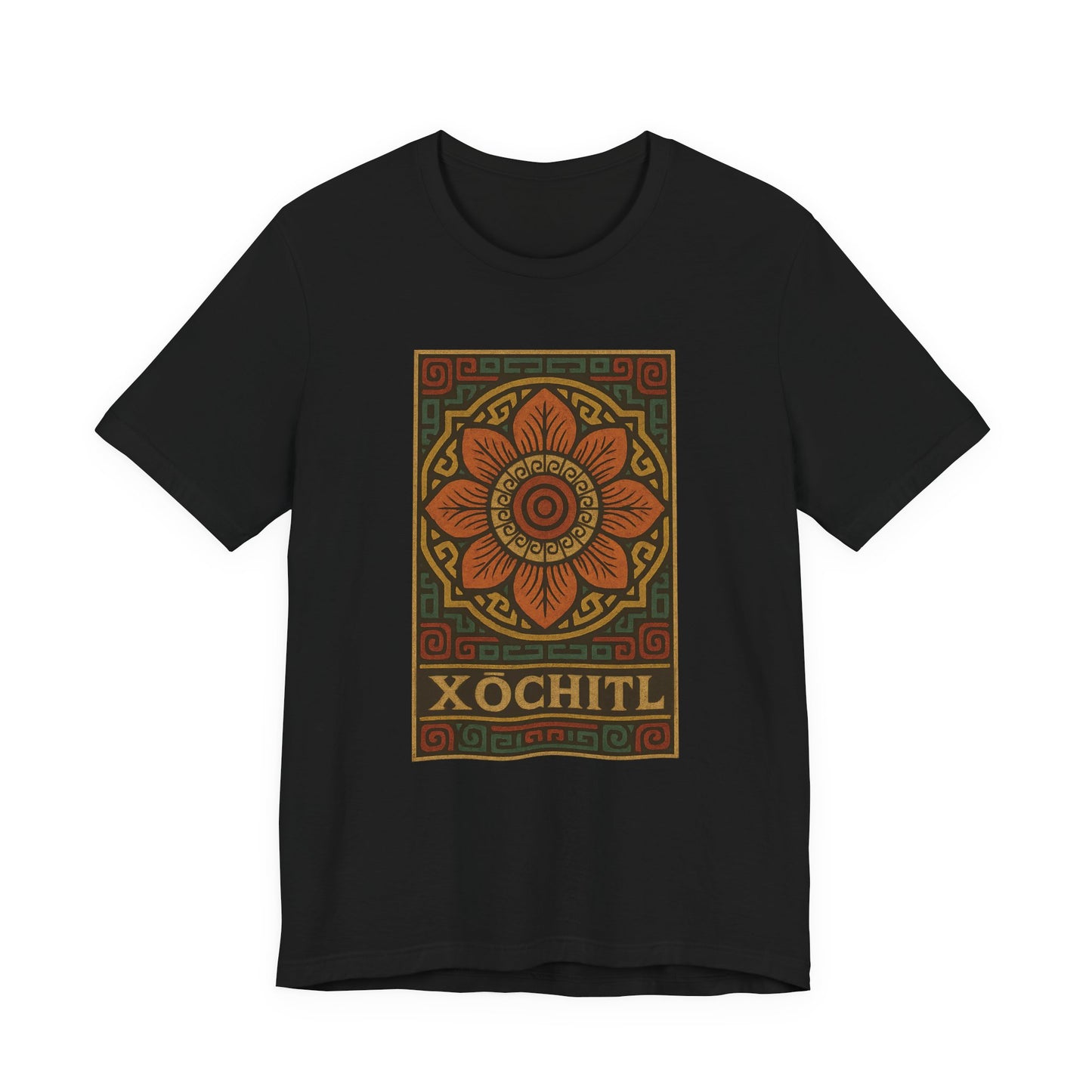 Xochitl – Unisex T-Shirt [Bold Aztec-Inspired Design]