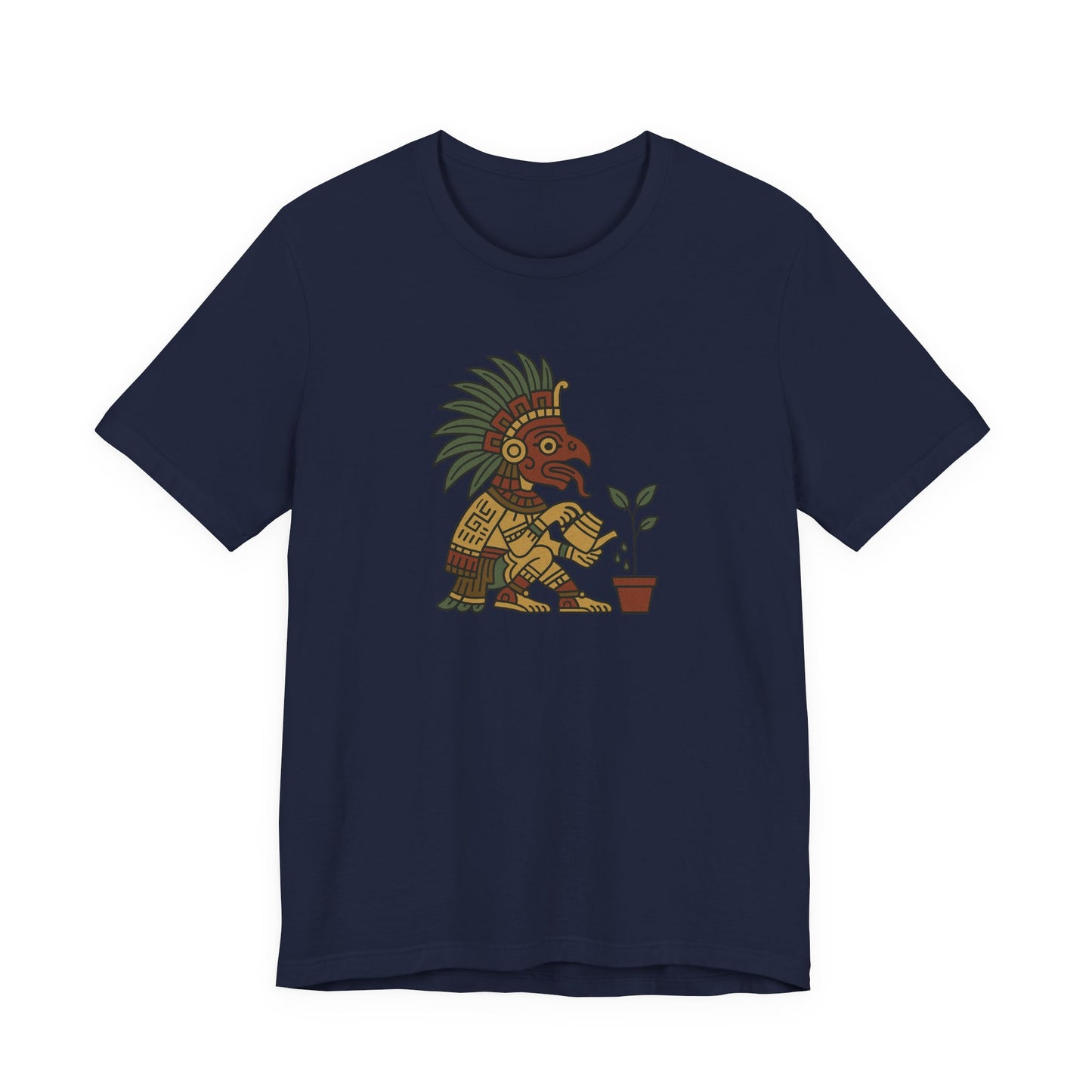 Aztec Warrior Gardener Tee – Unisex T-Shirt [NURTURE YOUR ROOTS]