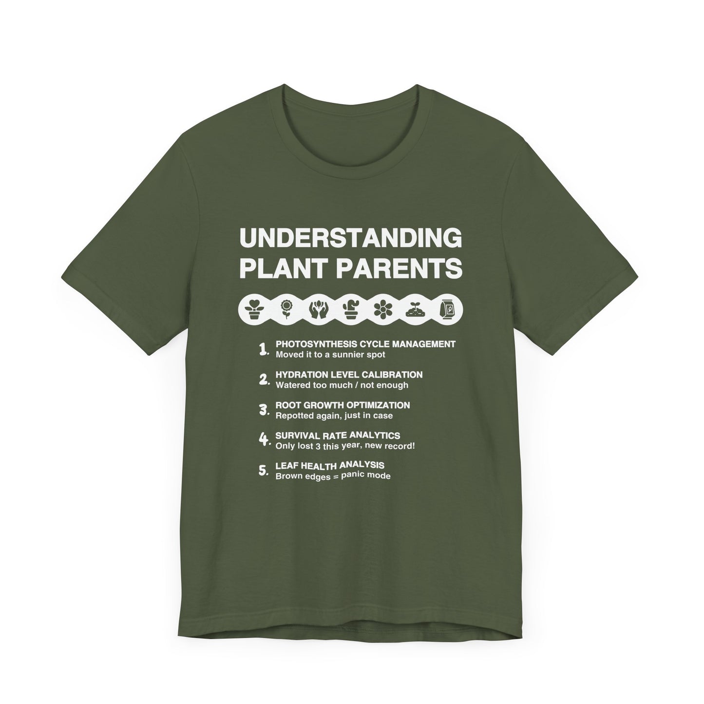 Understanding Plant Parents - Unisex T-Shirt [SCIENCE MEETS HOUSEPLANT CHAOS]