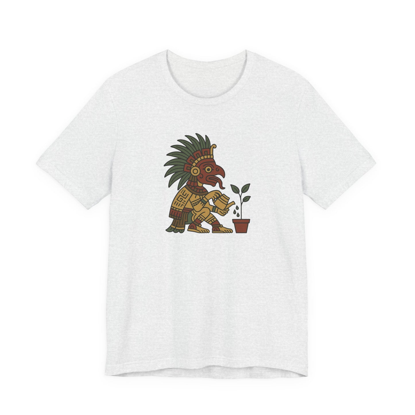 Aztec Warrior Gardener Tee – Unisex T-Shirt [NURTURE YOUR ROOTS]