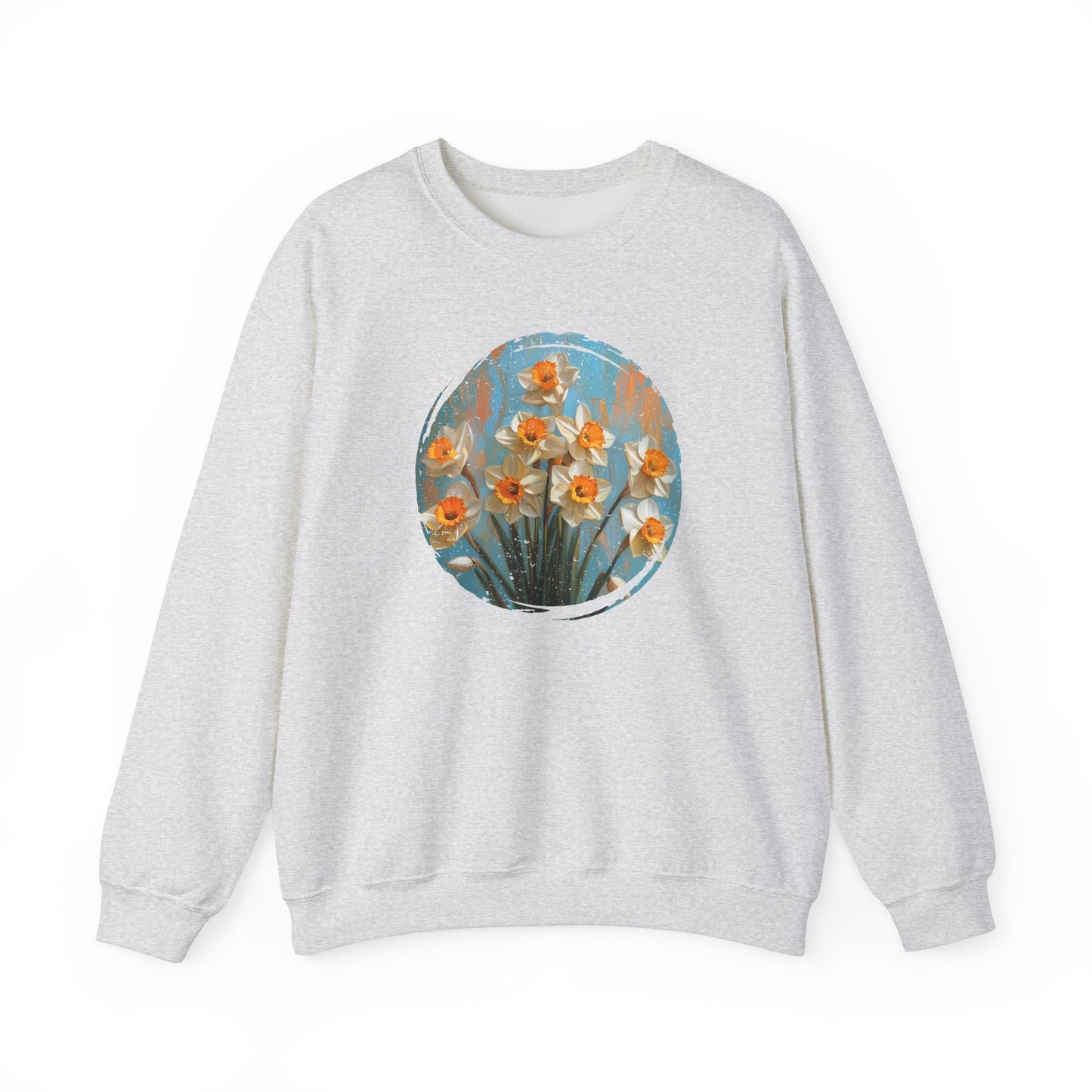 Vintage Bloom Daffodil - Sweatshirt [TIMELESS FLORAL ELEGANCE]