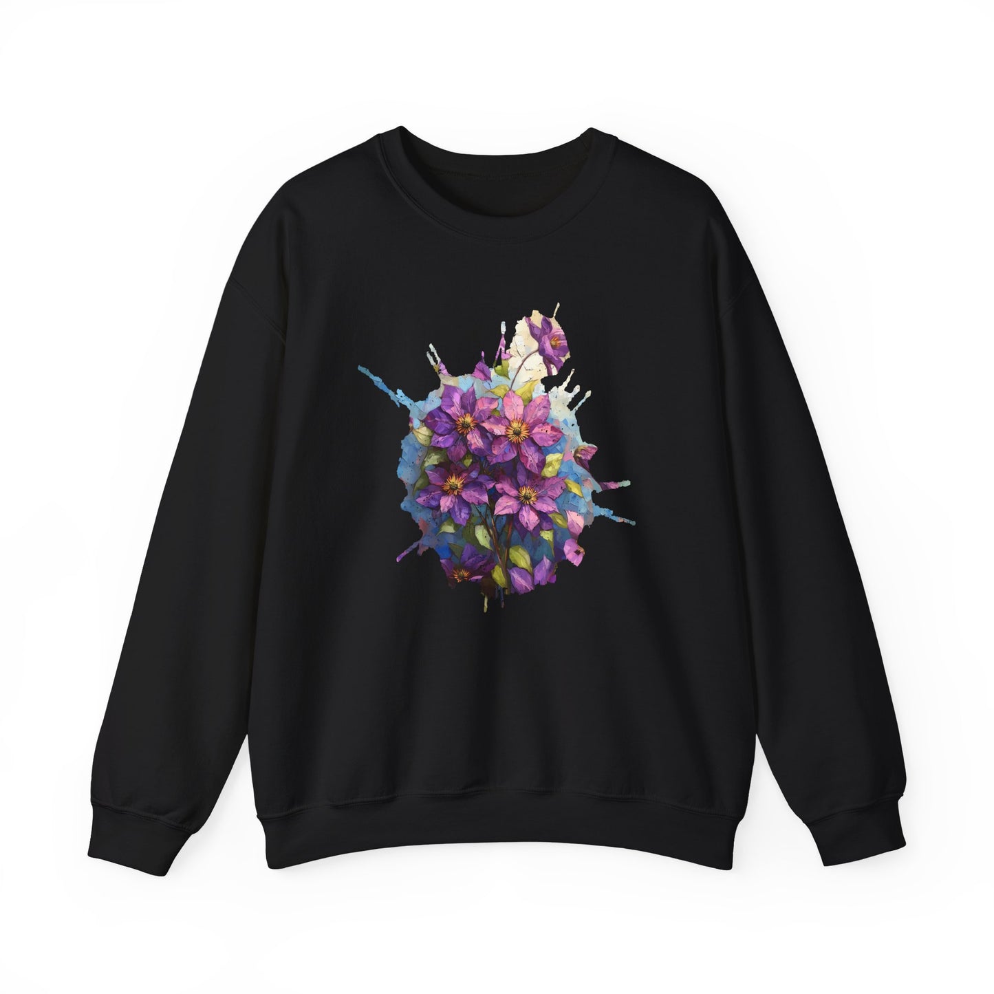Enchanted Vines Clematis - Sweatshirt [NATURE MEETS ART]