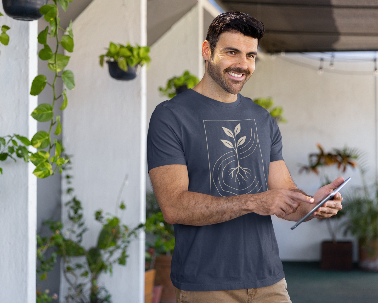 Rooted Harmony Botanical Art Shirt – Unisex T-Shirt [WEAR YOUR ROOTS]