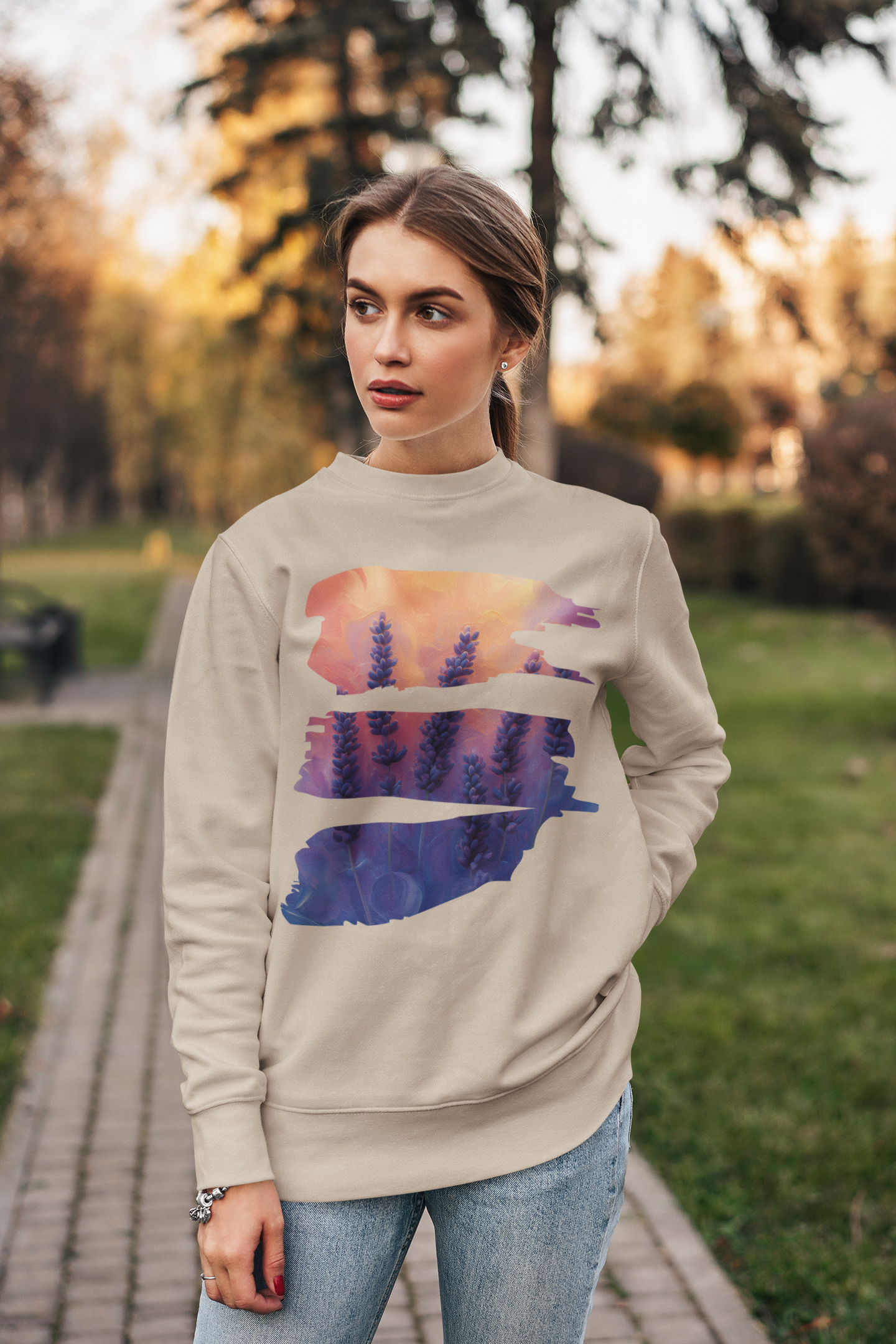 Lavender Dreams - Sweatshirt [TRANQUILITY IN BLOOM]