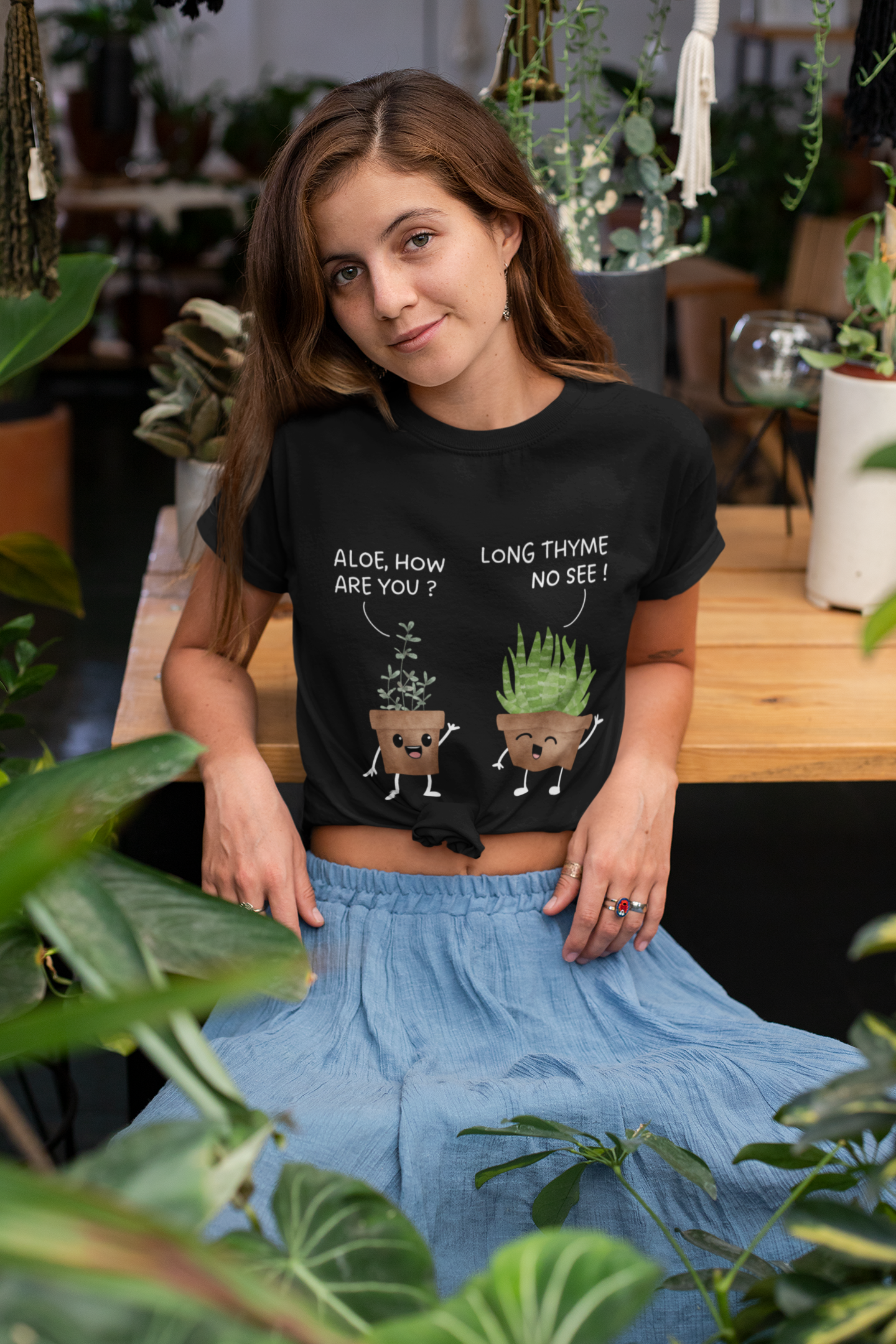 Aloe and Thyme - Unisex T-Shirt [THE ULTIMATE FEEL-GOOD PLANT LOVER DESIGN]