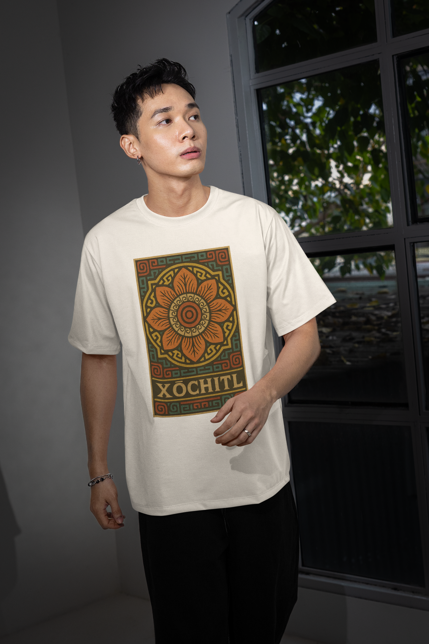 Xochitl – Unisex T-Shirt [Bold Aztec-Inspired Design]