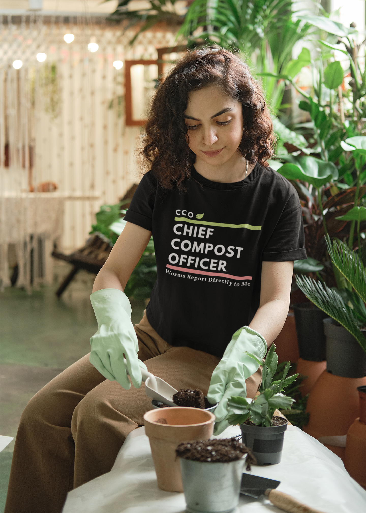 CCO Chief Compost Officer - Unisex T-Shirt [THE ULTIMATE BADGE OF GARDEN AUTHORITY!]