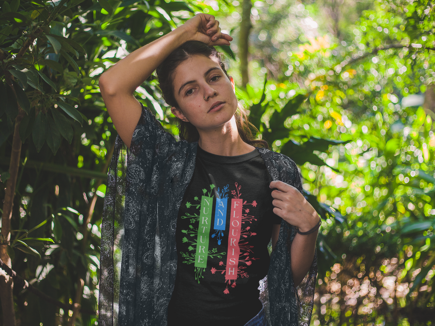Nurture and Flourish - Unisex T-Shirt [GROW WITH CARE & PURPOSE]