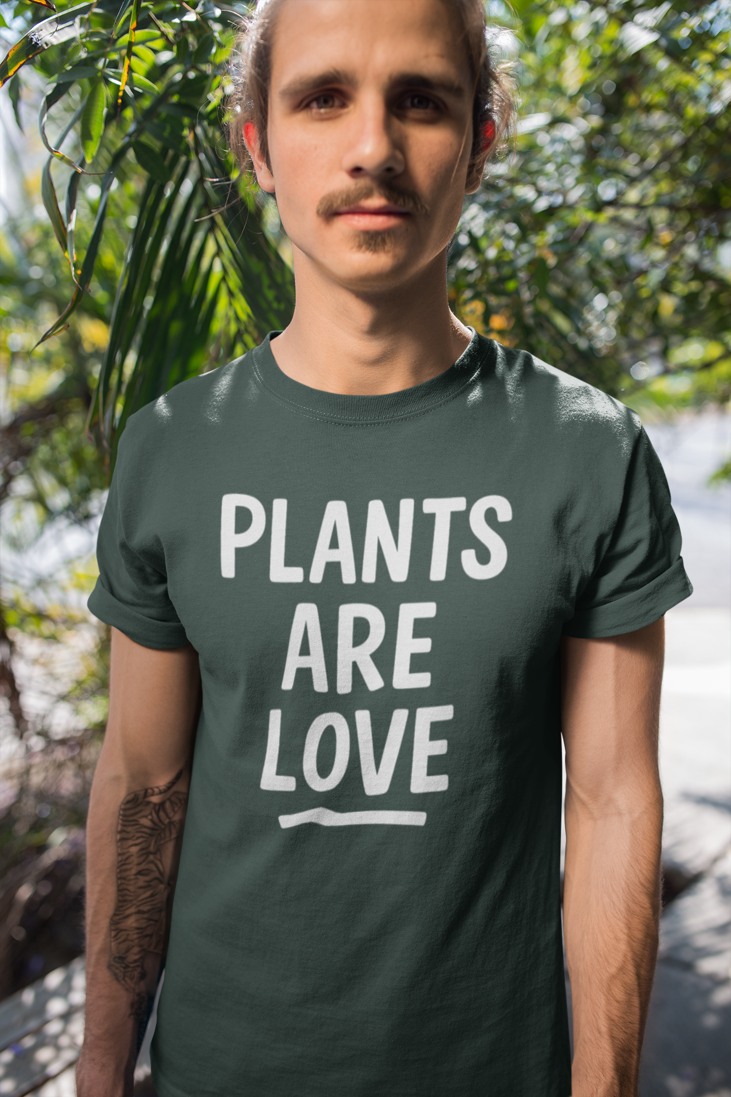Plants Are Love – Unisex T-Shirt [Minimalist Botanical Statement]
