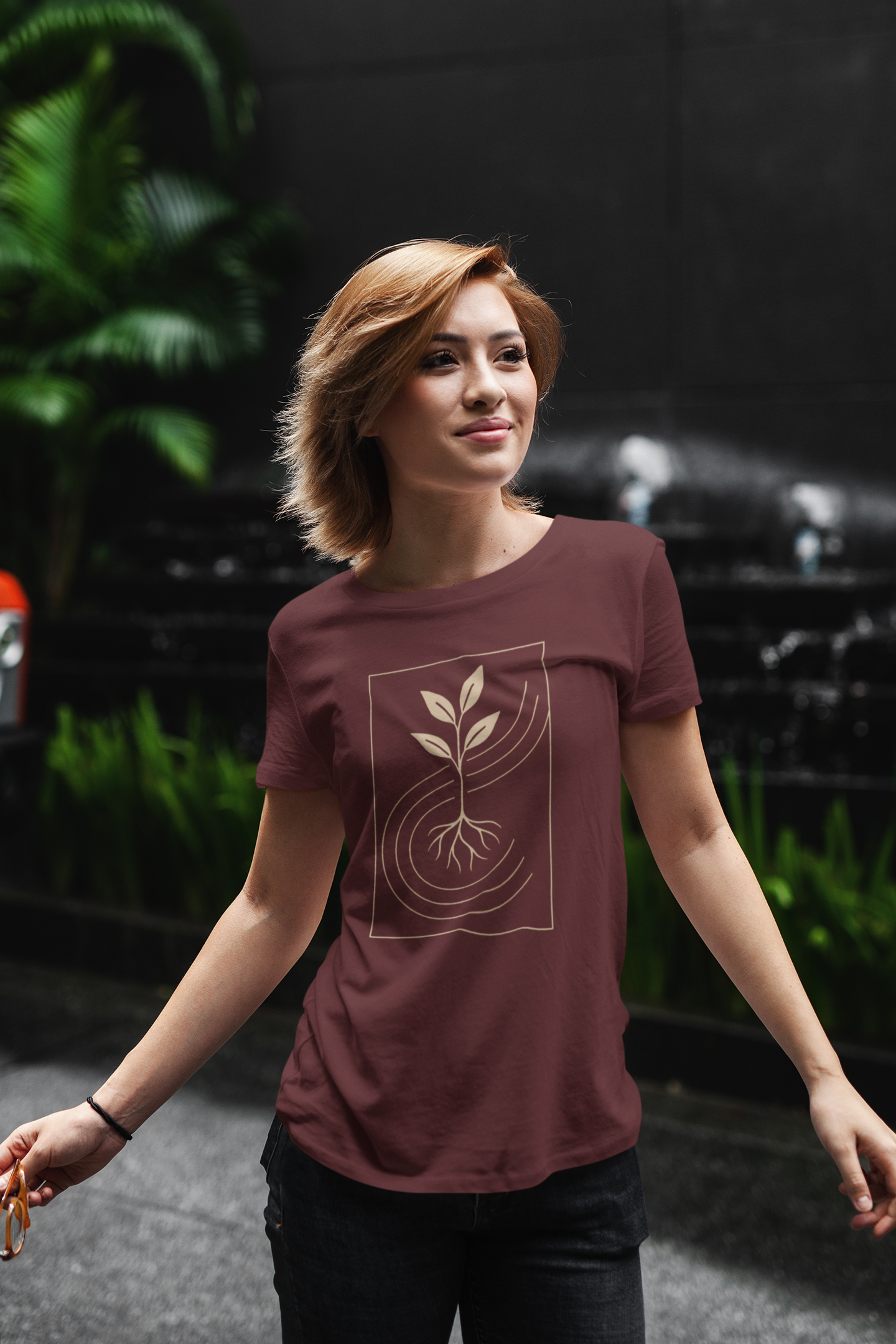 Rooted Harmony Botanical Art Shirt – Unisex T-Shirt [WEAR YOUR ROOTS]
