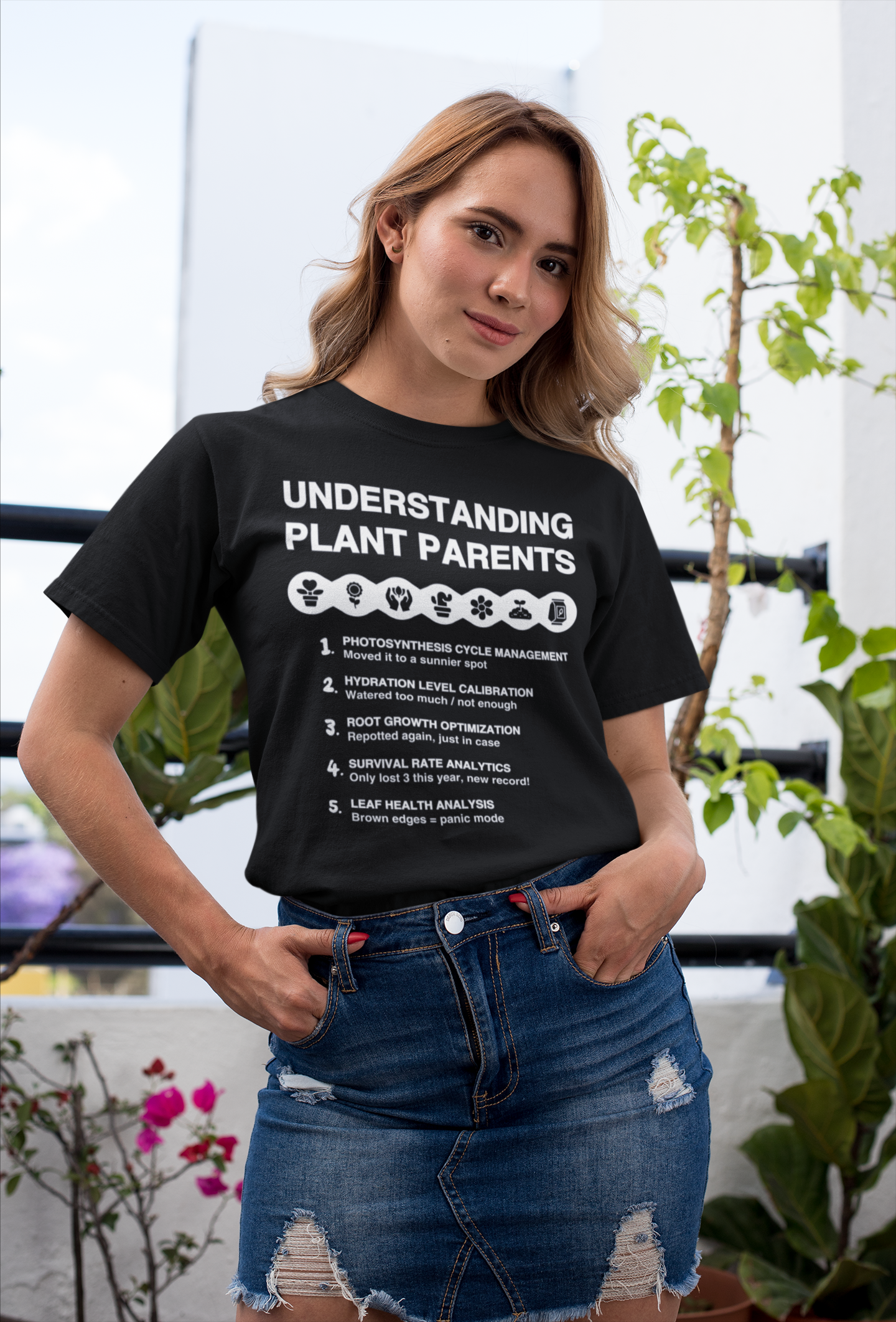 Understanding Plant Parents - Unisex T-Shirt [SCIENCE MEETS HOUSEPLANT CHAOS]