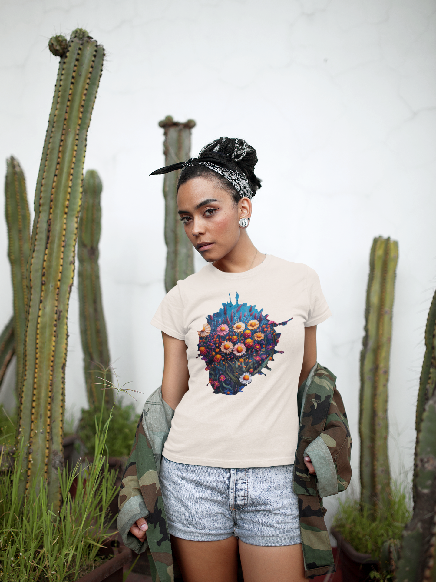 Wild Bloom - Artistic Floral T-Shirt [A WEARABLE WORK OF ART]